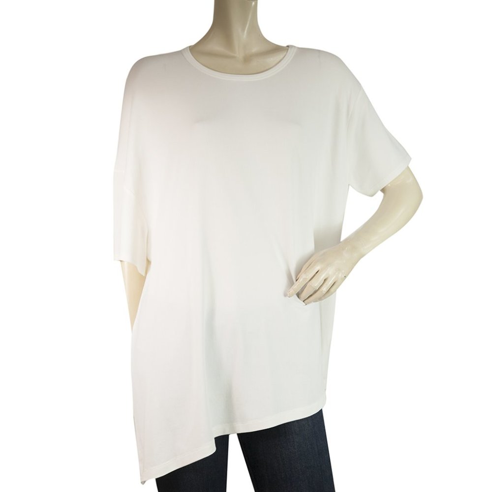 Neil Barrett White Asymmetric Relaxed blouse